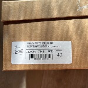 Chocazeppa Spikes 120 Christian Loubotin, warn once.